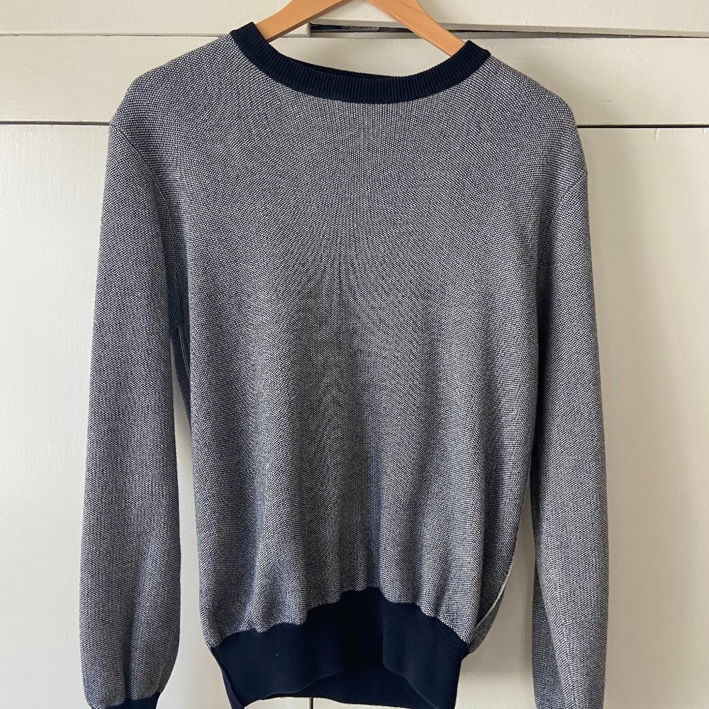 Mr. Porter Crewneck Sweater Blue and White